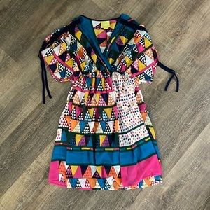 Anthropologie Maeve Geo Printed Dress Cover-Up